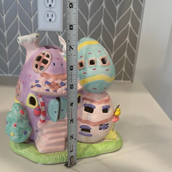 Colorful Easter Egg House Tea Light/Votive Decor EUC - Picture 6 of 8
